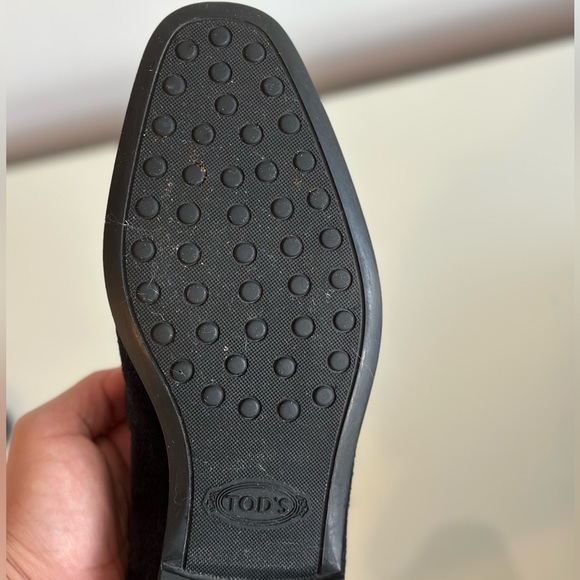 Tod’s Suede Loafers Shoes Black - Picture 5 of 5